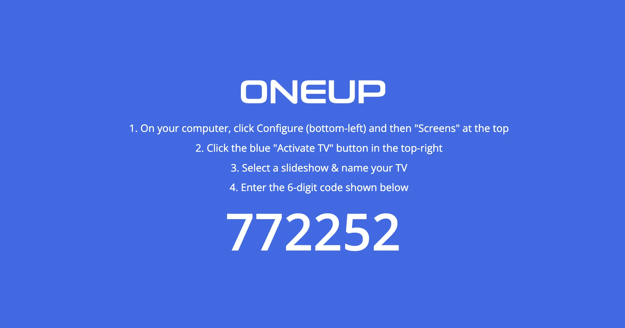 One Up Sales app screenshot