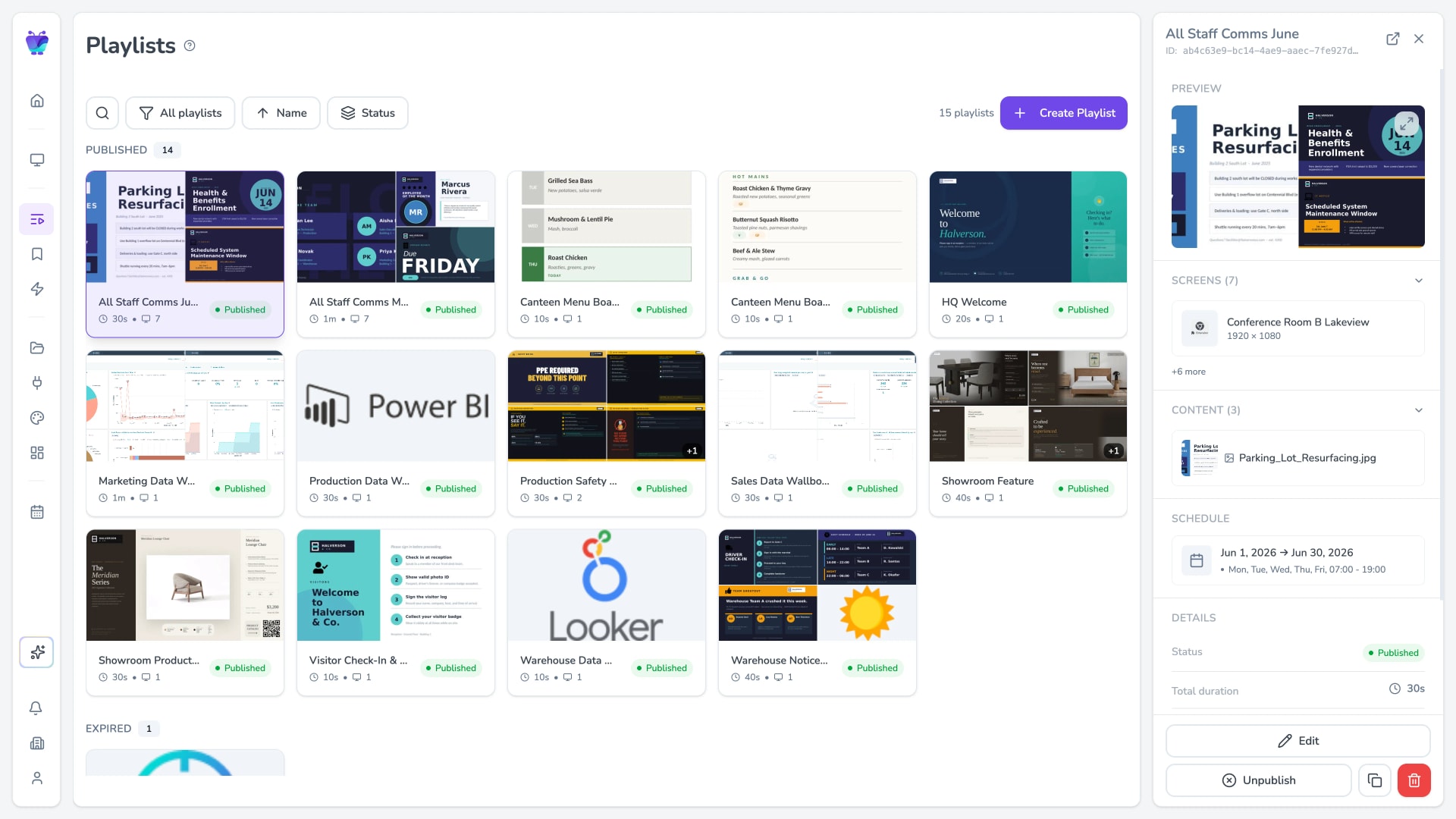 Playlists & scheduling