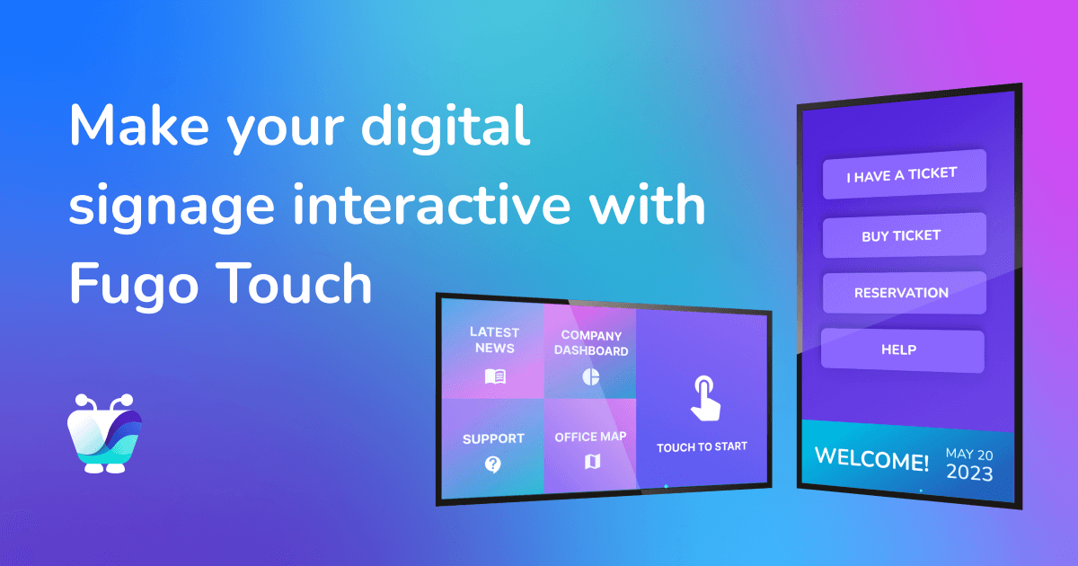 Touch Screen Digital Signage Software Fugo