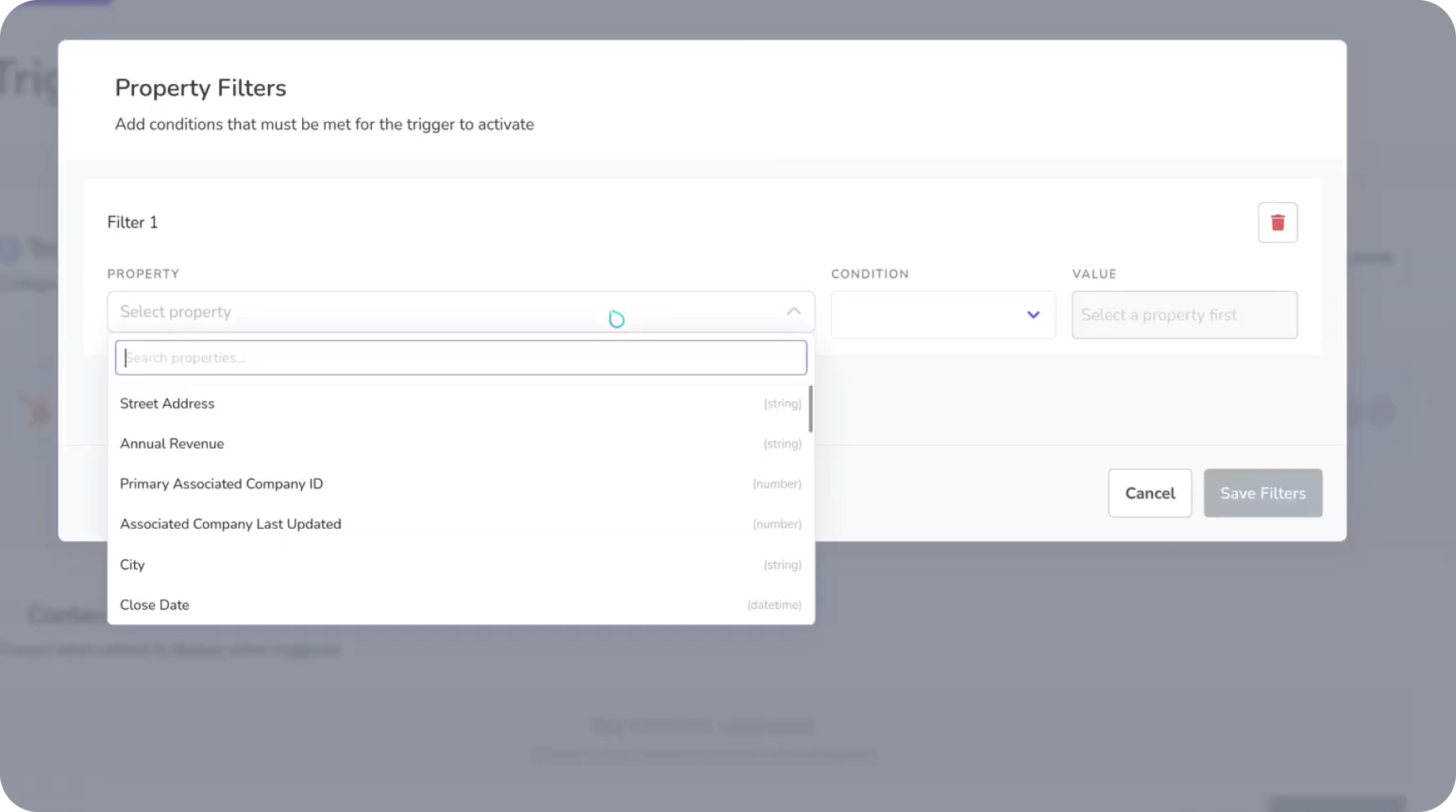 Refine exactly when your trigger fires with custom conditions and rules.