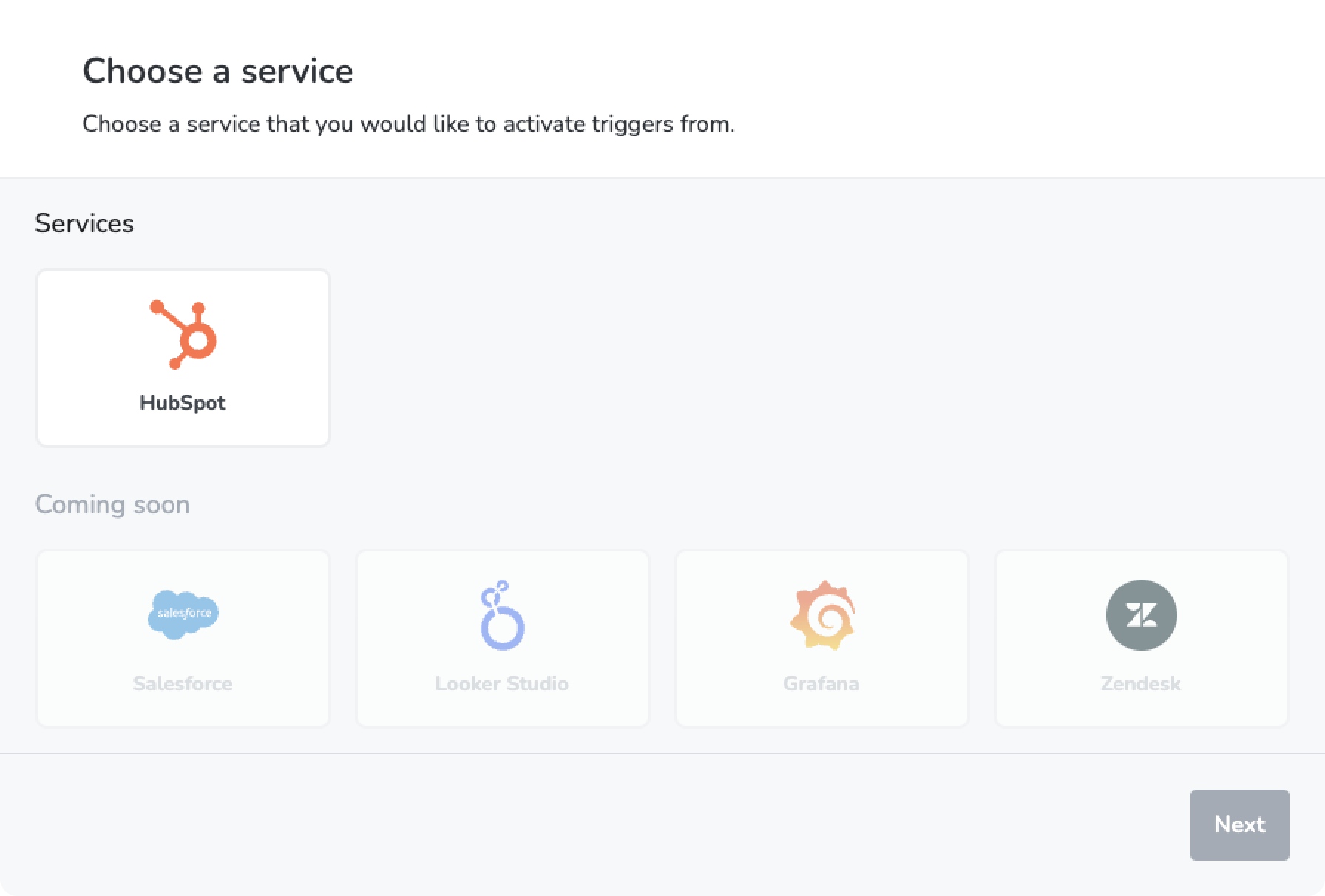 Monitor any data source for key trigger events with Fugo's triggering system.