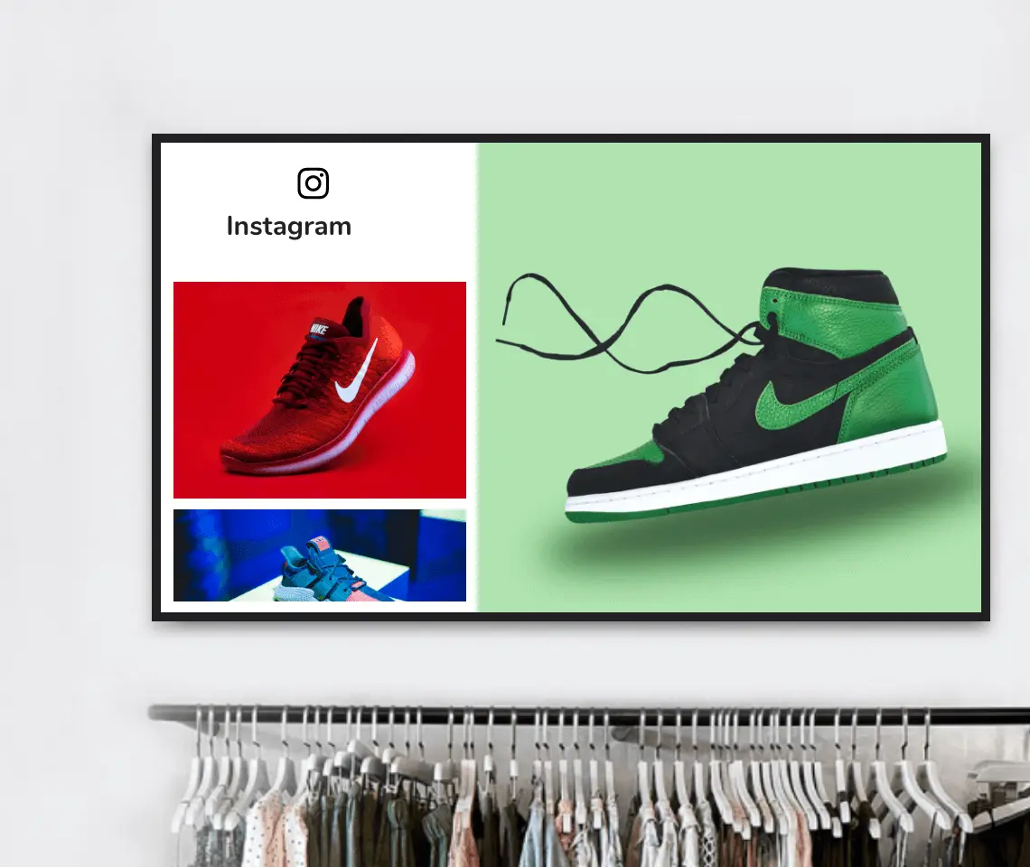 Use Fugo CMS to create beautiful in-store displays for your retail digital signage