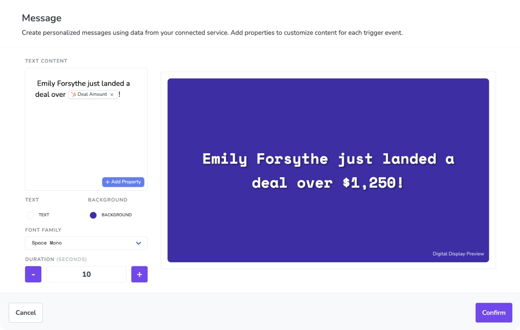 Fugo trigger builder UI